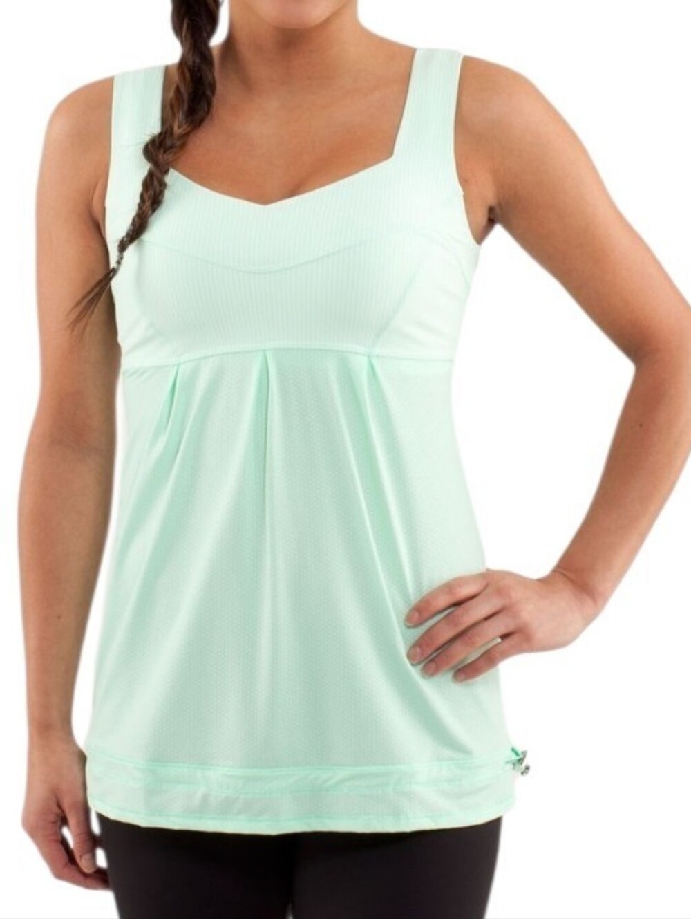 Lululemon Run Tame Me Women's Mint Green Active Tank Top SZ 4